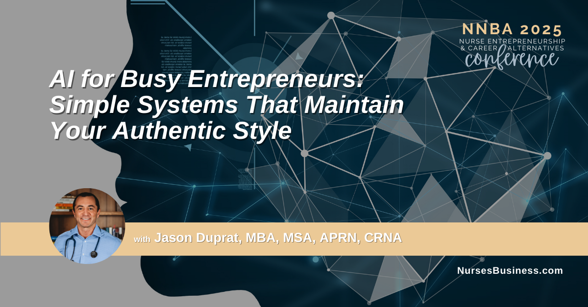Jadon Duprat MBA, MSA, APRN, CRNA Artificial Intelligence (AI) expert and speaker